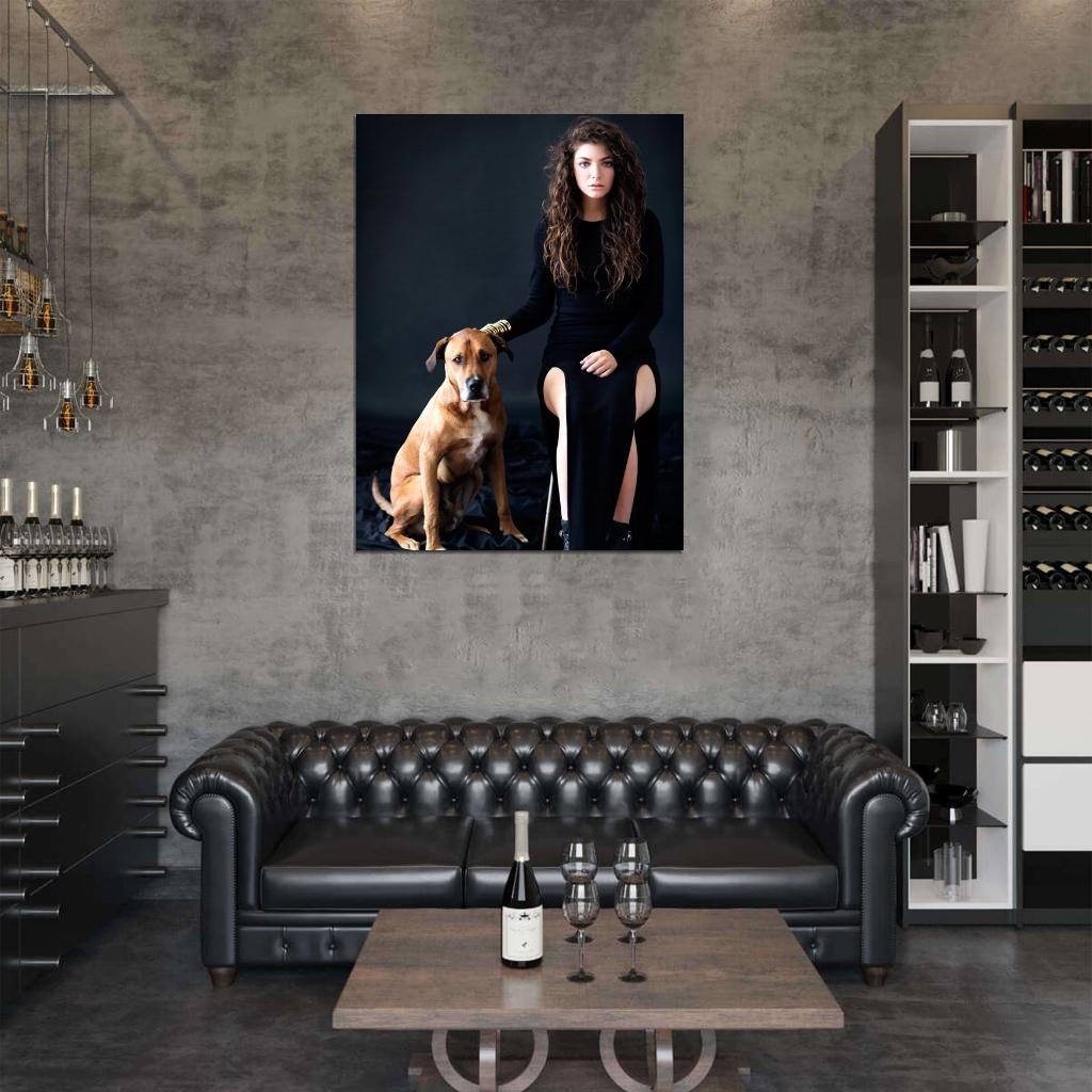 Lorde Amazing Dress Dog Beautiful Music Artist Singer Wall Art Print Poster