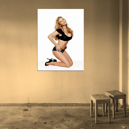 Mariah Carey Cleavage High Heels Beautiful Hot Sexy Wall Art Print Poster