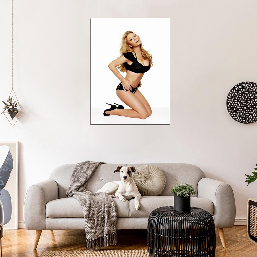 Mariah Carey Cleavage High Heels Beautiful Hot Sexy Wall Art Print Poster