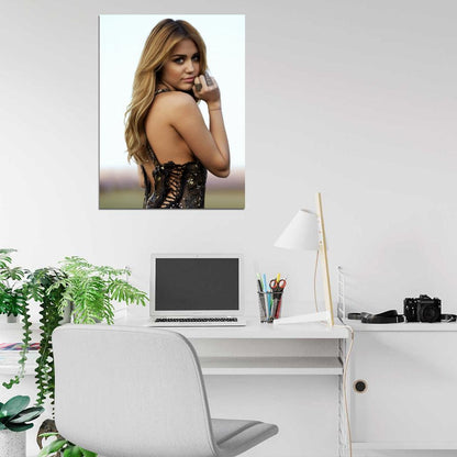 Miley Cyrus Awesome Portrait Back Sexy Hot Beautiful Wall Art Print Poster