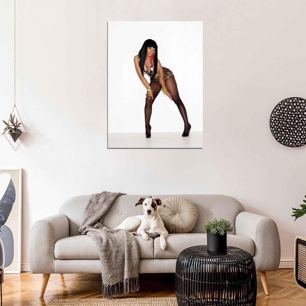 Nicki Minaj High Heels Sexy Hot Beautiful Music Singer Wall Art Print Poster