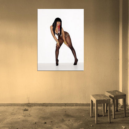 Nicki Minaj High Heels Sexy Hot Beautiful Music Singer Wall Art Print Poster