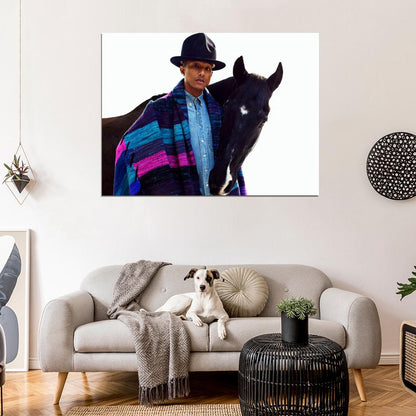 Pharrell Williams Portrait Handsome Music Singer Wall Art Print Poster
