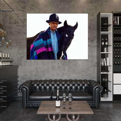 Pharrell Williams Portrait Handsome Music Singer Wall Art Print Poster