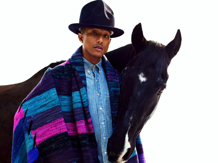 Pharrell Williams Portrait Handsome Music Singer Wall Art Print Poster