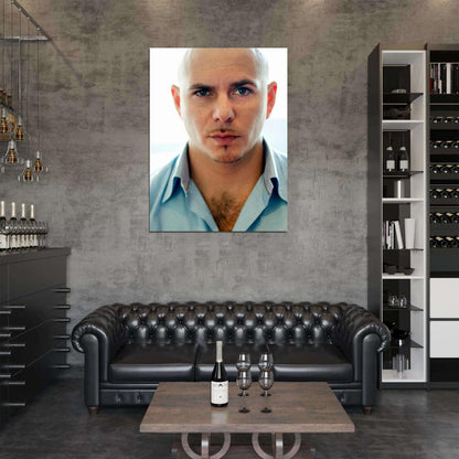 Pitbull Incredible Handsome Music Artist Singer Wall Art Print Poster