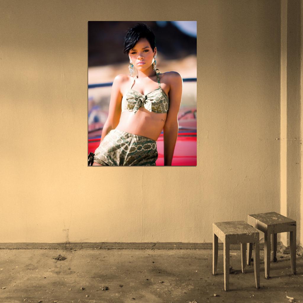 Rihanna Awesome Body Beautiful Hot Sexy Singer Wall Art Print Poster