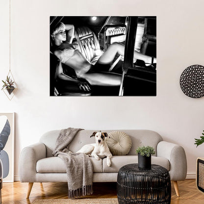 Rihanna Amazing BW Body Lingerie Beautiful Hot Sexy Wall Art Print Poster