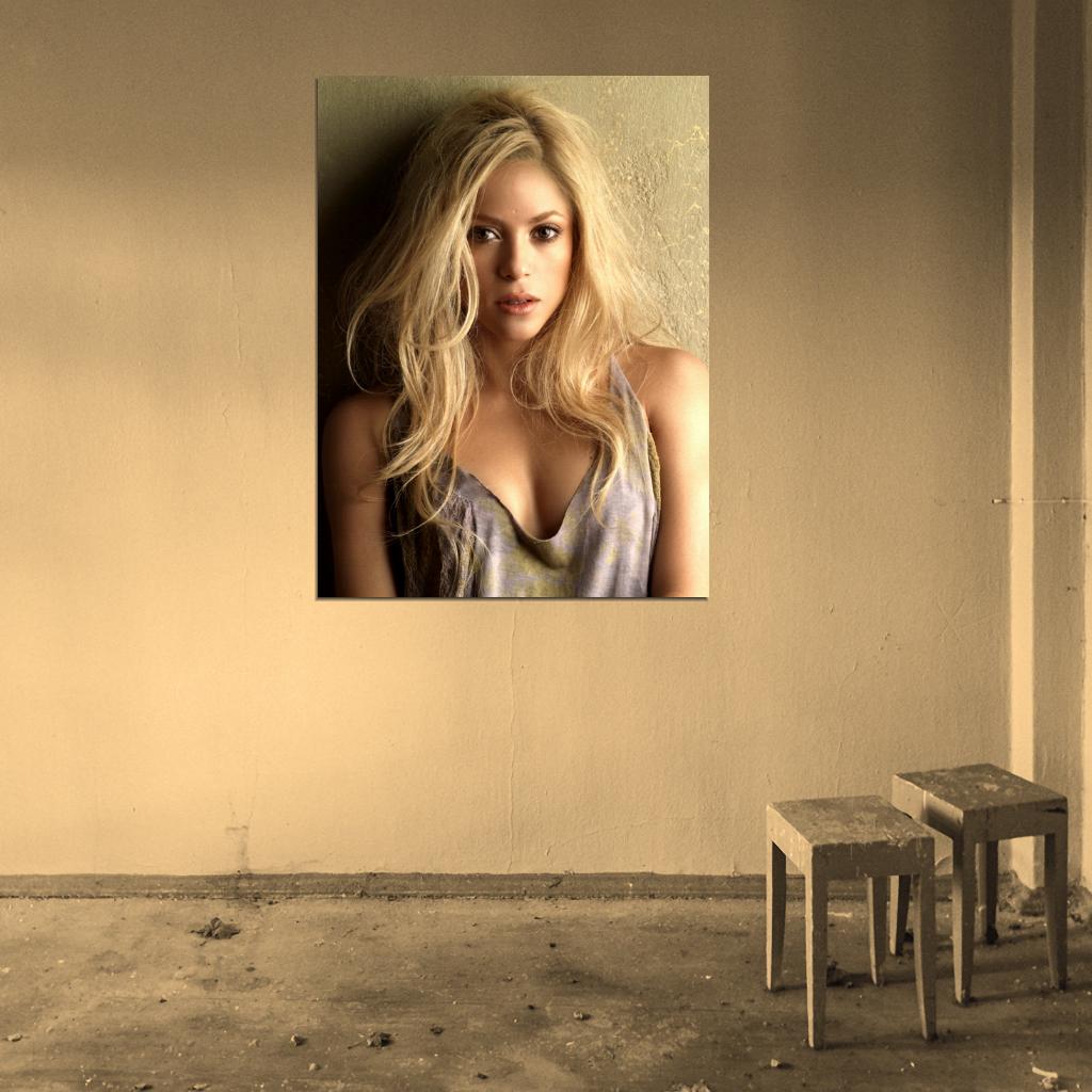 Shakira Great Soft Portrait Beautiful Hot Music Singer Wall Art Print Poster