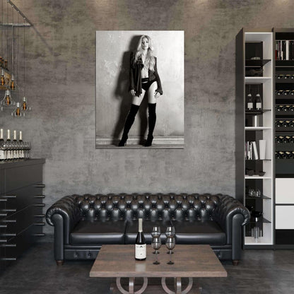 Shakira Legs Lingerie BW Beautiful Sexy Hot Singer Wall Art Print Poster