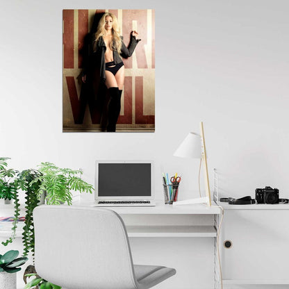 Shakira Lingerie Hair Beautiful Sexy Hot Music Singer Wall Art Print Poster