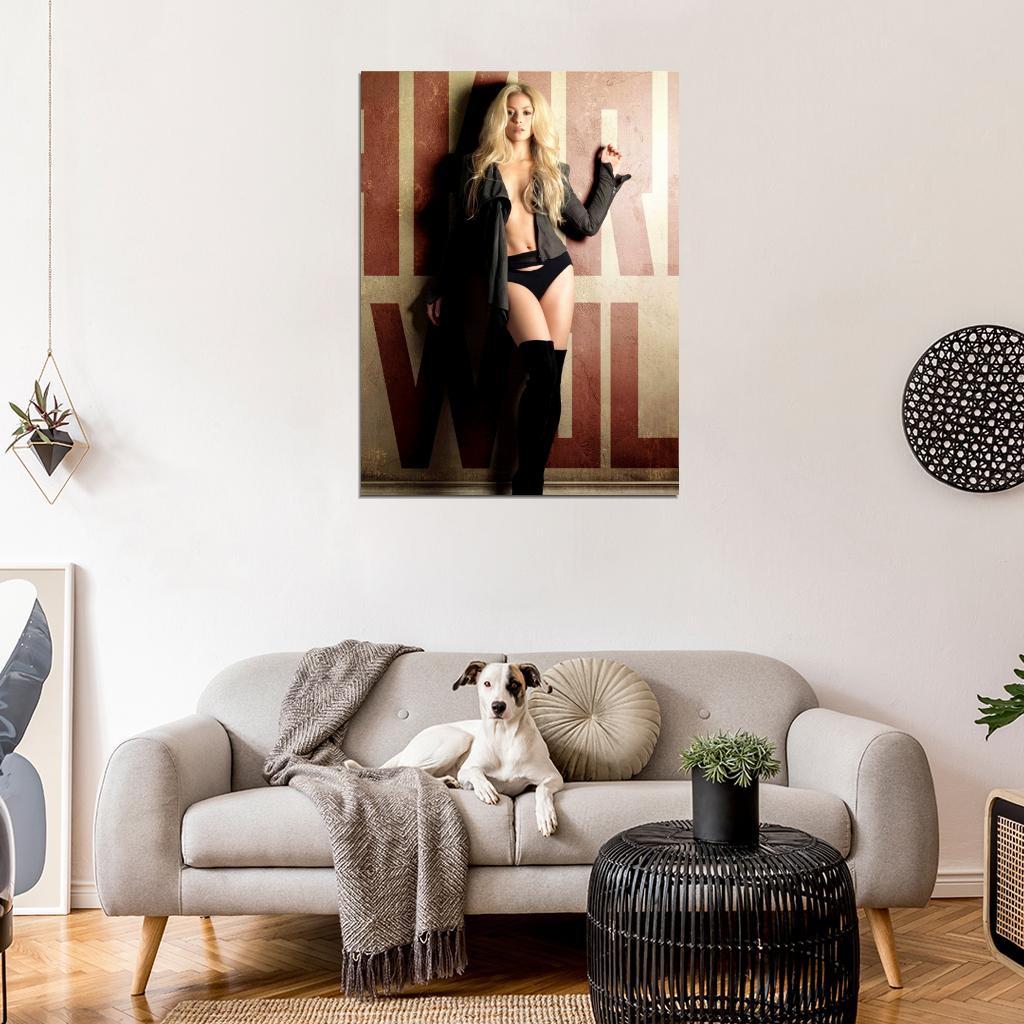 Shakira Lingerie Hair Beautiful Sexy Hot Music Singer Wall Art Print Poster