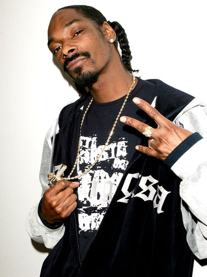 Snoop Dogg Gold Chain Revolver Rap Hip Hop Singer Wall Art Print Poster