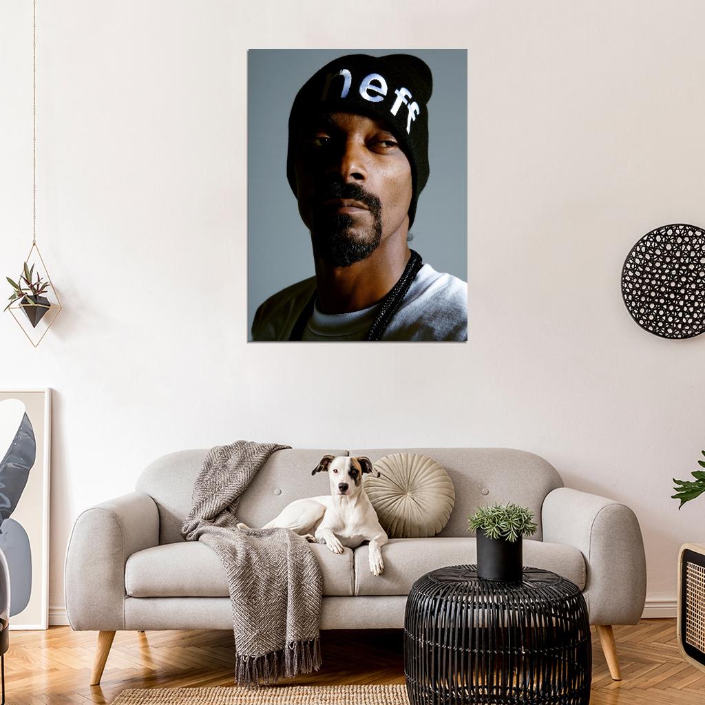 Snoop Dogg Incredible Portrait Hat Rap Hip Hop Music Wall Art Print Poster