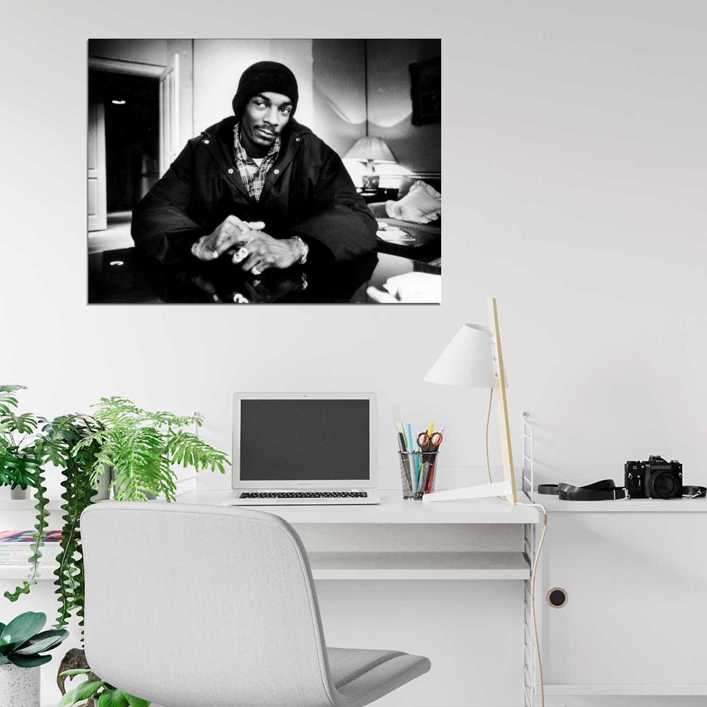 Snoop Dogg BW Rare Young Gangsta Rap Hip Hop Music Wall Art Print Poster