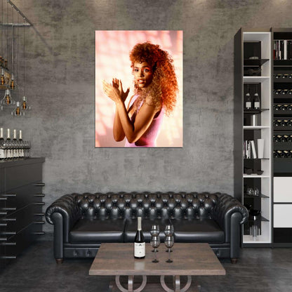 Whitney Houston Rare Young Beautiful Hot Retro Singer Wall Art Print Poster