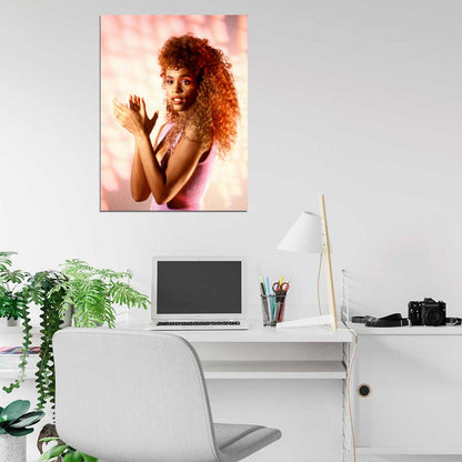 Whitney Houston Rare Young Beautiful Hot Retro Singer Wall Art Print Poster