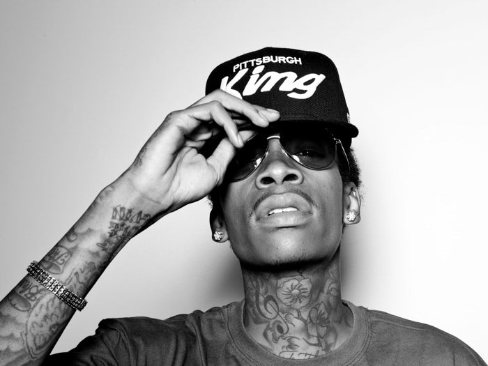 Wiz Khalifa Portrait Sunglasses Tattoos Rap Hip-Hop Wall Art Print Poster
