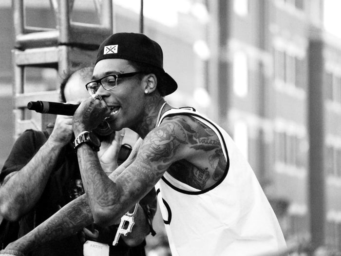 Wiz Khalifa Rare Stage Microphone Rap Hip Hop Singer Wall Art Print Poster