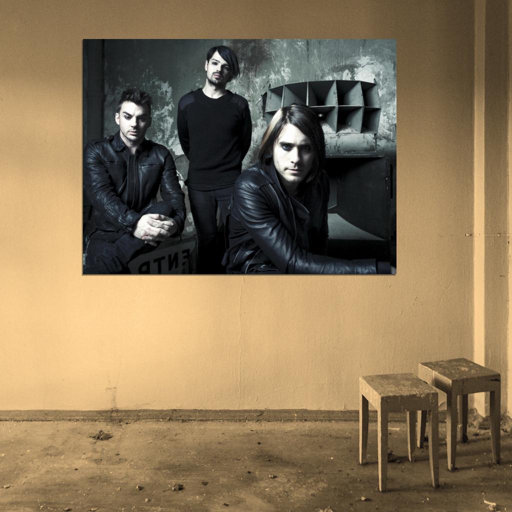 30 Seconds to Mars Jared Shannon Leto Tomo Black Band Wall Art Print Poster