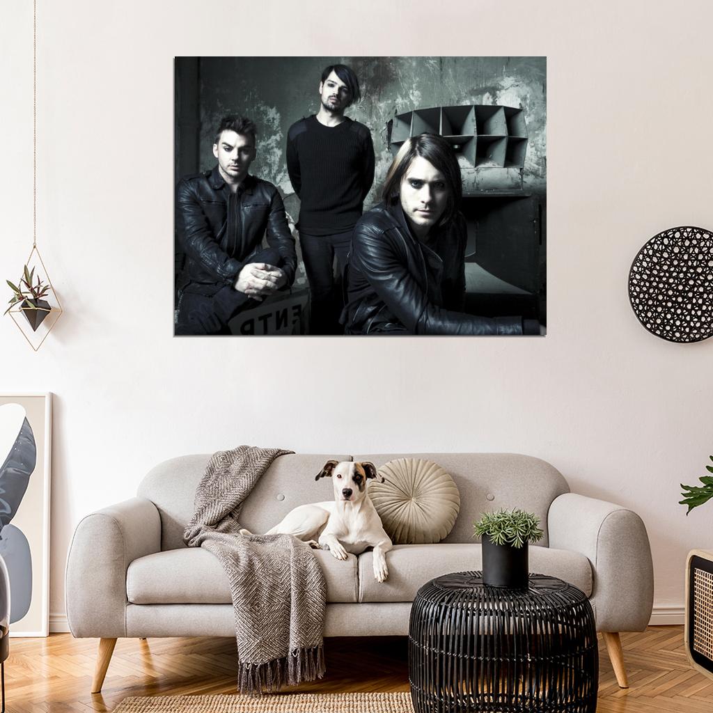 30 Seconds to Mars Jared Shannon Leto Tomo Black Band Wall Art Print Poster