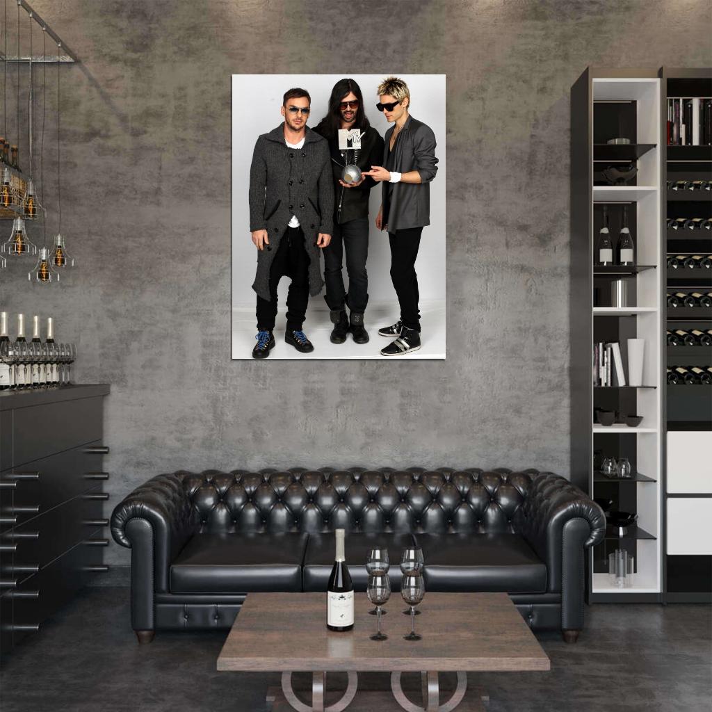 30 Seconds to Mars Jared Shannon Leto Tomo Award Band Wall Art Print Poster