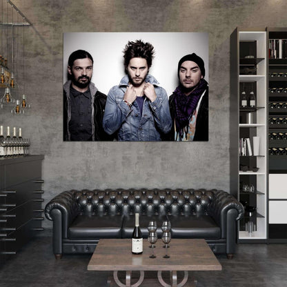 30 Seconds to Mars Jared Shannon Leto Tomo Milicevic Wall Art Print Poster