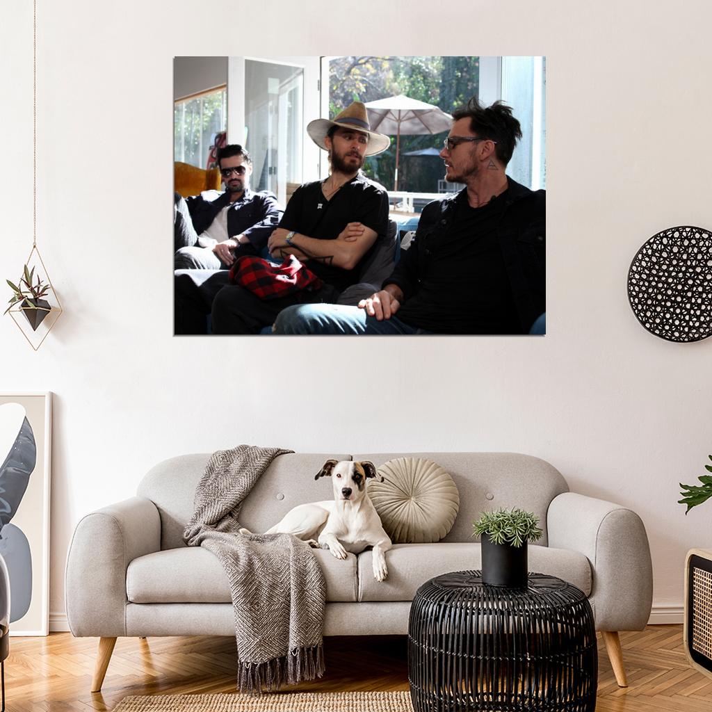 30 Seconds to Mars Jared Shannon Leto Tomo Milicevic Wall Art Print Poster