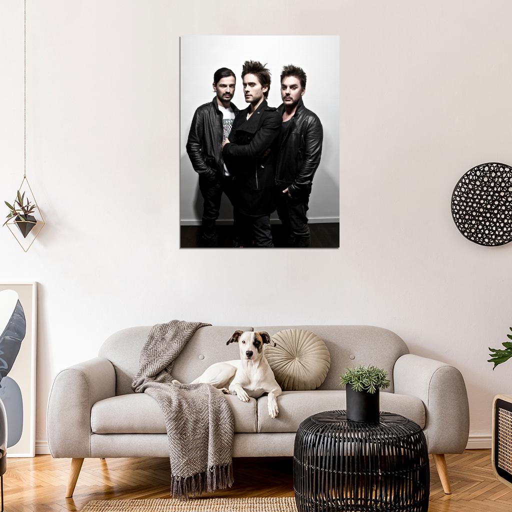 30 Seconds to Mars Jared Shannon Leto Tomo Rock Band Wall Art Print Poster