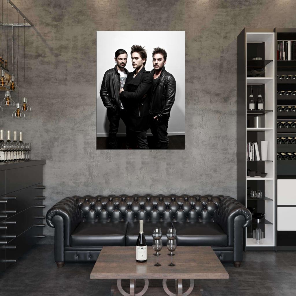 30 Seconds to Mars Jared Shannon Leto Tomo Rock Band Wall Art Print Poster