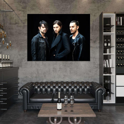 30 Seconds to Mars Jared Shannon Leto Tomo Milicevic Wall Art Print Poster
