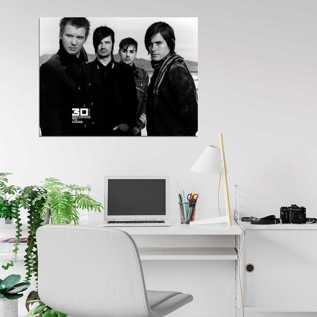 30 Seconds to Mars Jared Leto Tomo Matt Wachter Wall Art Print Poster