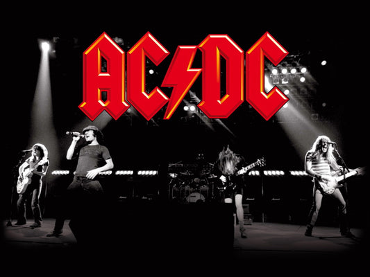 AC DC Great BW Stage Performance Music Hard Rock Band Wall Art Print Poster