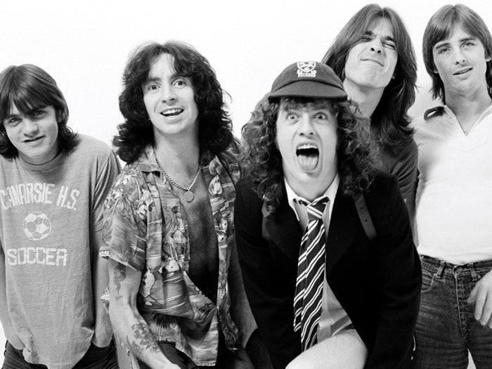 AC DC Malcolm Angus Young Larry Van Kriedt Retro Band Wall Art Print Poster