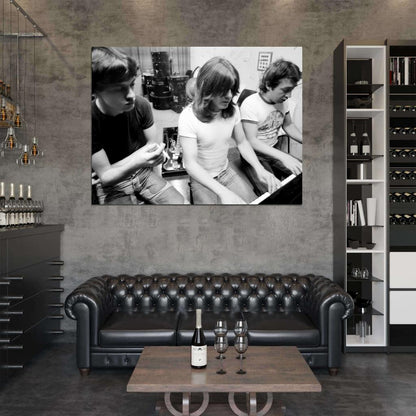 AC DC Rare Malcolm Angus Young Retro Music Hard Rock Wall Art Print Poster