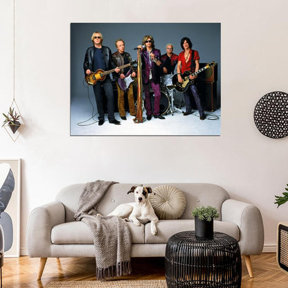 Aerosmith Steven Tyler Guitars Retro Rock Metal Band Wall Art Print Poster