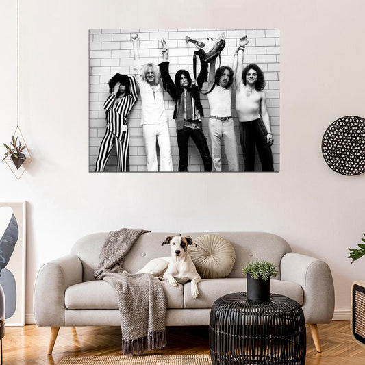 Aerosmith Steve Tyler Perry Hamilton Tabano Young Wall Art Print Poster