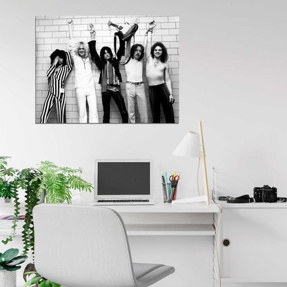Aerosmith Steve Tyler Perry Hamilton Tabano Young Wall Art Print Poster