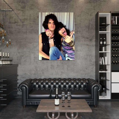 Aerosmith Steven Tyler Joe Perry Young Retro Rock Band Wall Art Print Poster