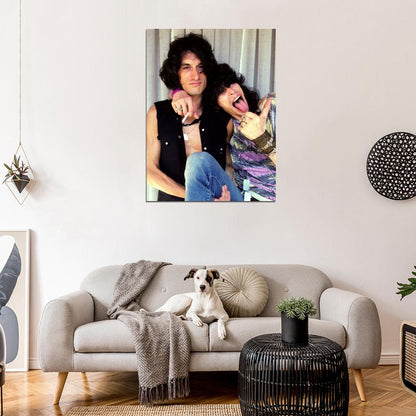 Aerosmith Steven Tyler Joe Perry Young Retro Rock Band Wall Art Print Poster