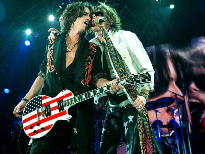 Aerosmith Steven Tyler Joe Perry Stage Retro Band Wall Art Print Poster