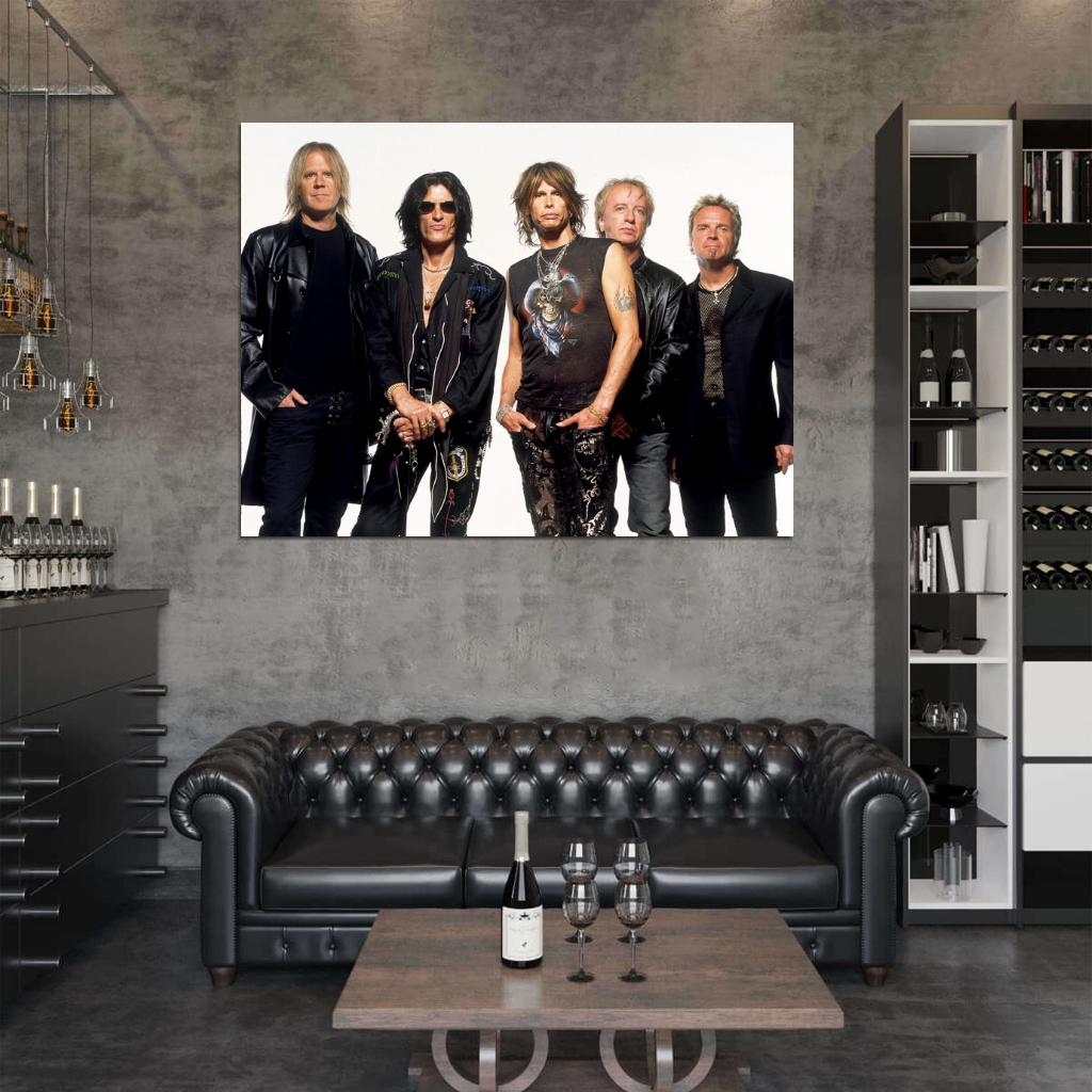 Aerosmith Tyler Tom Hamilton Brad Whitford Joey Kramer Wall Art Print Poster