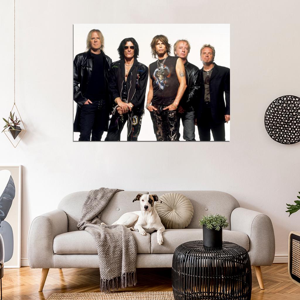Aerosmith Tyler Tom Hamilton Brad Whitford Joey Kramer Wall Art Print Poster