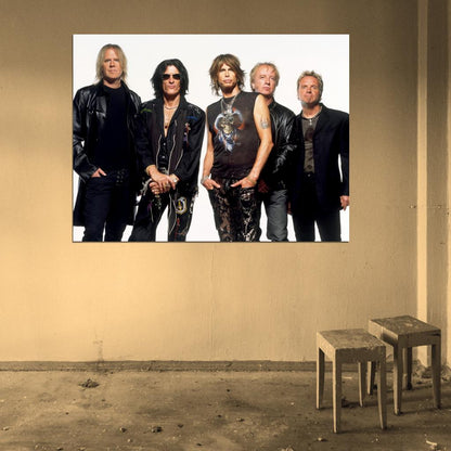 Aerosmith Tyler Tom Hamilton Brad Whitford Joey Kramer Wall Art Print Poster