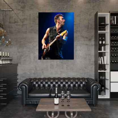 American Authors Zac Barnett Guitar Stage Rock Band Wall Art Print Poster