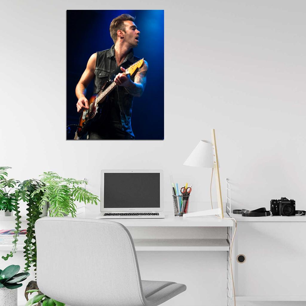 American Authors Zac Barnett Guitar Stage Rock Band Wall Art Print Poster