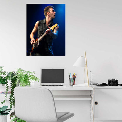 American Authors Zac Barnett Guitar Stage Rock Band Wall Art Print Poster