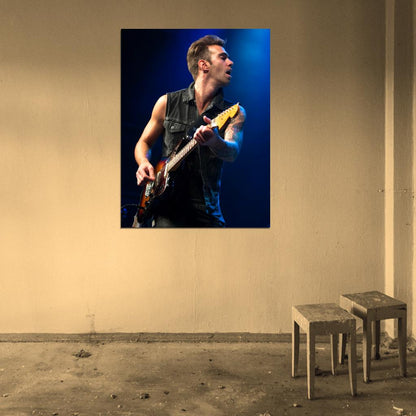 American Authors Zac Barnett Guitar Stage Rock Band Wall Art Print Poster