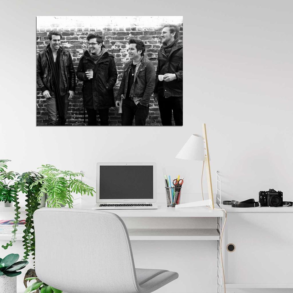 American Authors BW Zac Barnett Music Rock Band Wall Art Print Poster