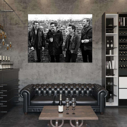 American Authors BW Zac Barnett Music Rock Band Wall Art Print Poster